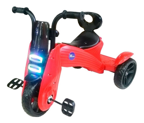 Triciclo Para Niños Tipo Moto Con Luz Moderno Nuevo M9