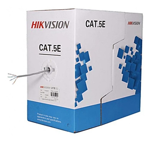 Rollo Cable De Cobre Cat 5e Hikvision Ds-1ln5e Ee Awg 25 305