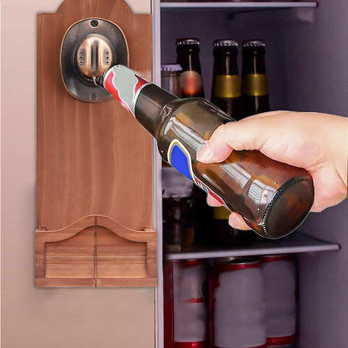 Abridor De Botellas De Pared Abrebotellas De Madera Abridor