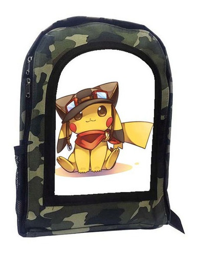 Mochila Camuflada Pikachu A39