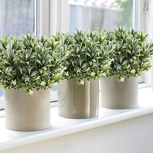 Imagen 3 de 5 de Gtidea 4 Unids Plástico Artificial Flores Plantas Arbustos