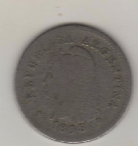 Argentina Moneda De Niquel De 10 Centavos Año 1898 - F+