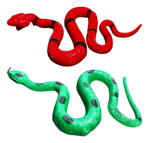 Set Serpiente Vivora De Goma Juguete Souvenir Regalo X 2