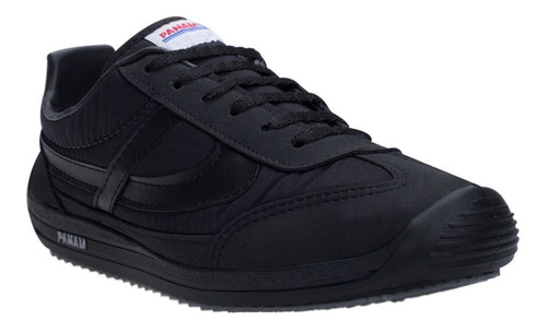 Tenis Casual Panam Negro Dama Comodo Clasico Moda Agujeta