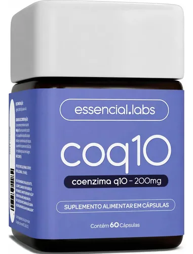 COENZIMA Q10 200mg - Fórmula com Máxima Concentração e Pureza - 60 doses