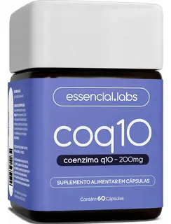 COENZIMA Q10 200mg - Fórmula com Máxima Concentração e Pureza - 60 doses
