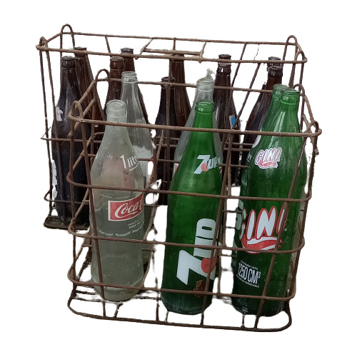 Cajones Antiguos Alambre Soda Cerveza Gaseosa (Usado)