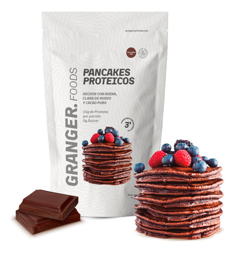 Granger Pancakes Proteicos De Chocolate Suplemento X 450gr