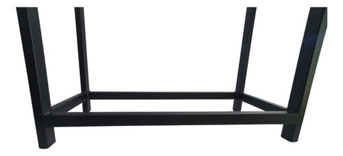Porta Lenha Em Aço Carbono 110 Cm Com Rodas