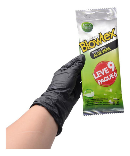 Imagem 2 de 3 de Preservativo Sensitive Super Aloe Vera 6 Unidades Blowtex