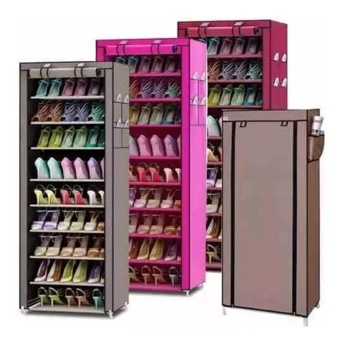 Zapatero Organizador De Zapatos 9 Pisos 30 Pares Con Fundas