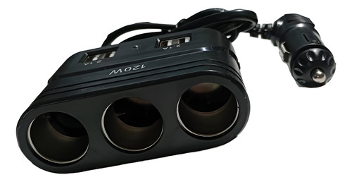 Adaptador Splitter Multienchufe Con 3 Tomas De Corriente