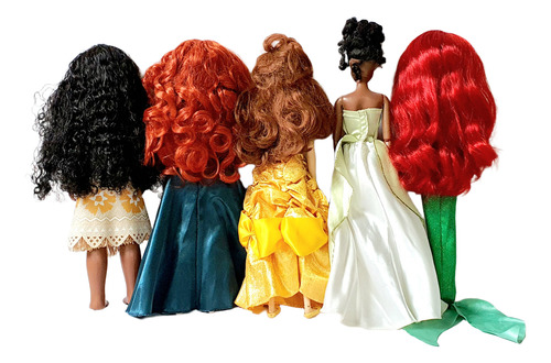Disney Princesa Moana,merida,bella,ariel (Usado)