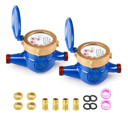 Medidor De Agua Potable Medidor De Agua 1/2 Multiflujo 2pc