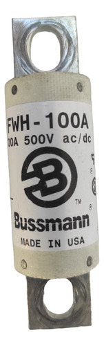Fusible Bussmann 100a 500v Fwh-100a (Usado)