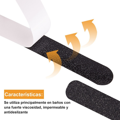 Imagen 2 de 7 de Cinta Antideslizante Tesa Transparente Para Baño