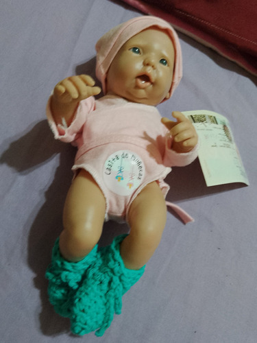 Muñeca Bebé Recién Nacido Con Dni 24 Cms 