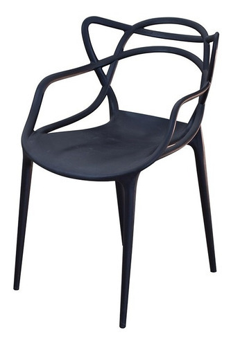 Set De 4 Sillas Eames Moderna Color de la estructura de la silla NegroArei Design Silla Nails