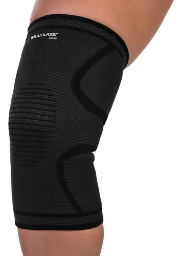 Joelheira Elástica Unissex Tam P Multilaser Saúde - Hc337 Cor Preto