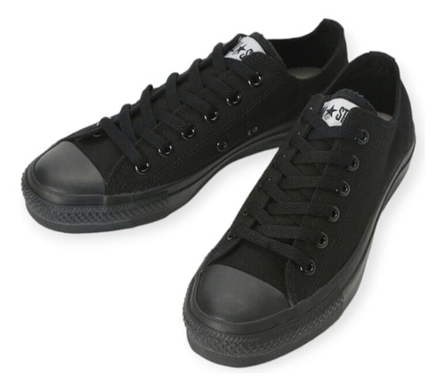 Zapatos Compatible Converse All Star Todo Negros ( Tienda )