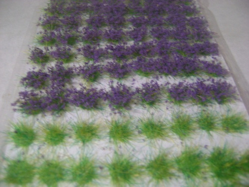 Imagen 6 de 10 de Nico Blister De Matas Y Flores Violetas D 10 Mm H0 (pmf 07)