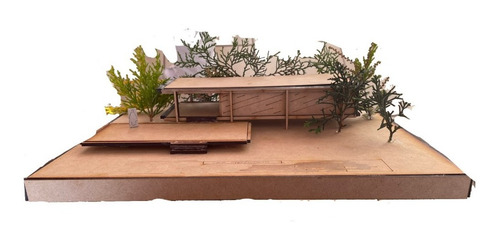 Casa Farnsworth, Mies Van Der Rohe Corte Laser