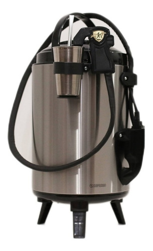 Garrafa Tereré Jet Inox 9,5 L Série Golden + Suporte P Carro