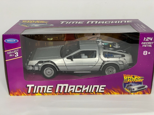 Vehiculo Escala Delorean Volver Al Futuro 1:24 Welly