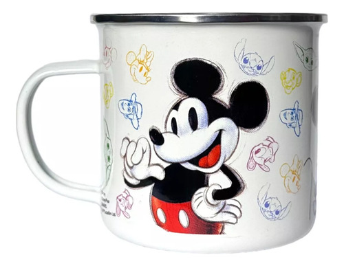 Tazón Metálico Vintage Sketch Disney 100 Años Taza Mickey