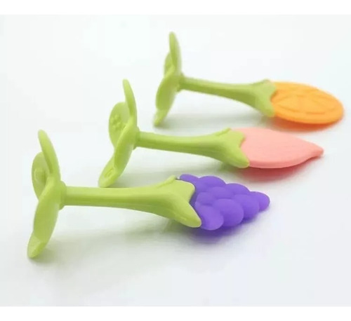 Set 3 Mordedor De Silicona Rasca Encía Primeros Dientes Bebé