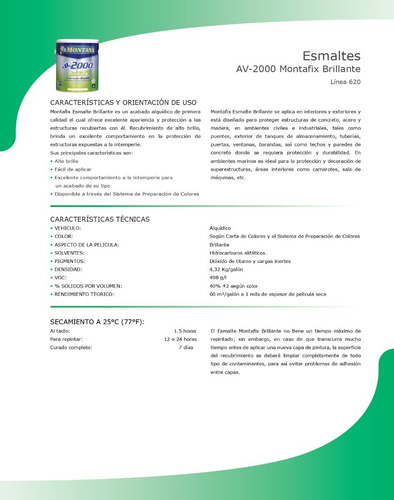 Pintura Aceite Brillante Blanco Ostra Av-2000 Montafix
