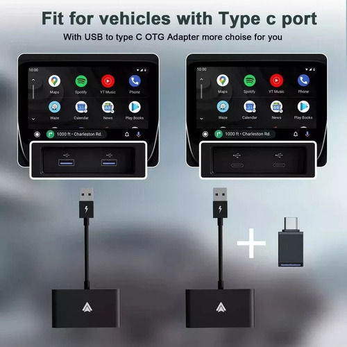Carplay Auto Wireless Adapter Conversor De Carplay Auto Andr