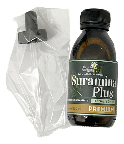 Imagen 3 de 3 de Suramina Plus Formula Detox (120 Ml) Margarita Naturalmente Sabor Natural