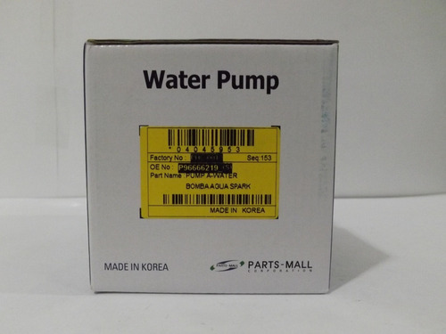 Bomba De Agua Chevrolet Spark Matiz Tico 96666219