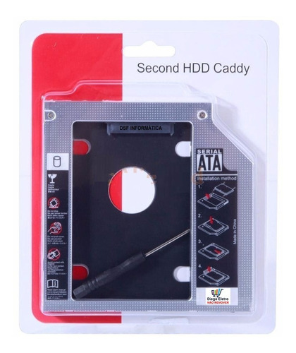 Suporte Adaptador Caddy P/ Ssd Notebook Dell Latitude E6320