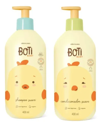 Kit Shampoo E Condicionador Boti Baby 400ml Cada O Boticário