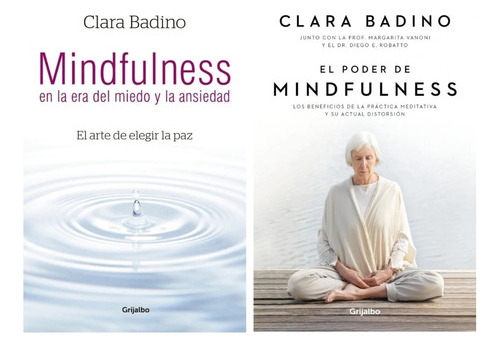 Mindfulness Era Miedo + Poder - Badino - Grijalbo - 2 Libr 