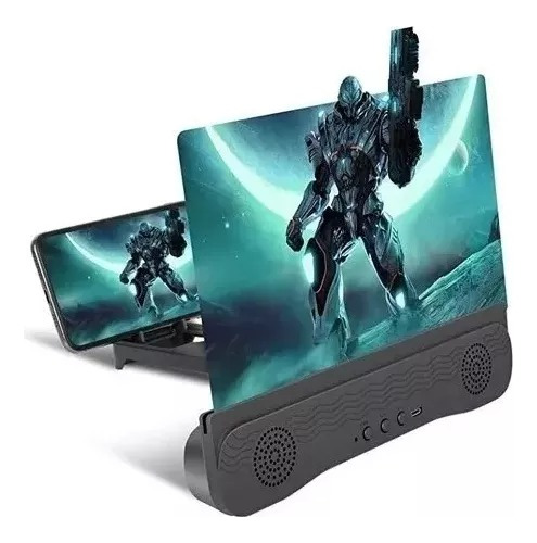 Amplificador Pantalla Celular Imagen 3d Parlantes Bluetooth