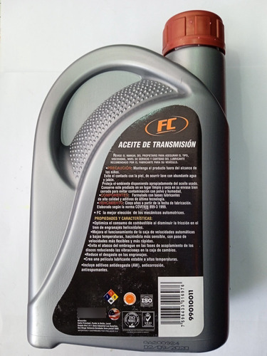 Imagen 2 de 2 de Aceite De Transmision Automatica Dexron Vi (946 Ml)