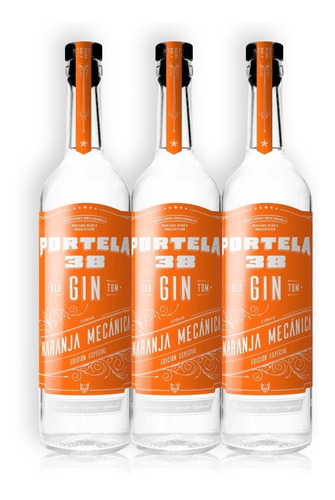 Portela 38 Naranja Mecánica Gin Old Tom Kit X3u 750ml