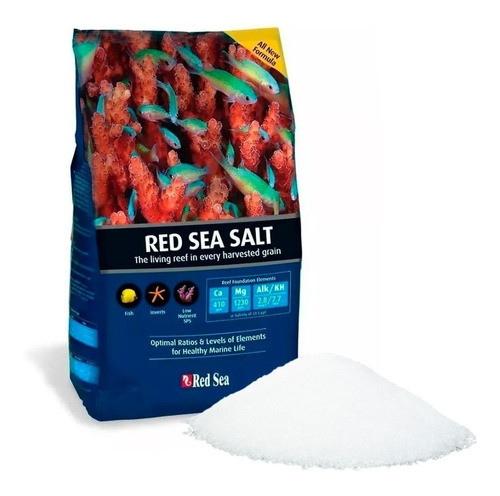 Imagem 1 de 2 de Sal Red Sea 4 Kg Sal Ideal P/ Corais Prepara Até 120 Litros