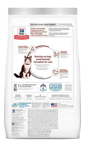 Alimento Hills Hairball Control Para Gato Adulto 1.6kg