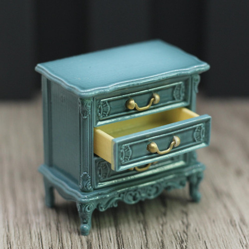 1:16 Dollhouse Night Stands Gabinete Accesorios Muebles