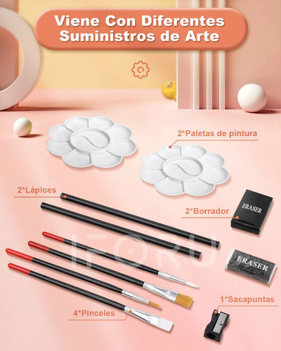 Zhmy Set De Arte Dibujo Colores Marcadores Lápices Iforu