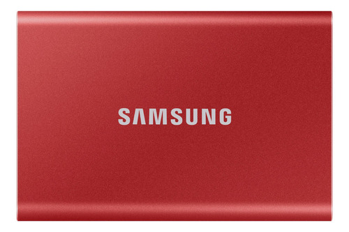 Disco sólido externo Samsung T7 MU-PC2T0T 2TB rojo