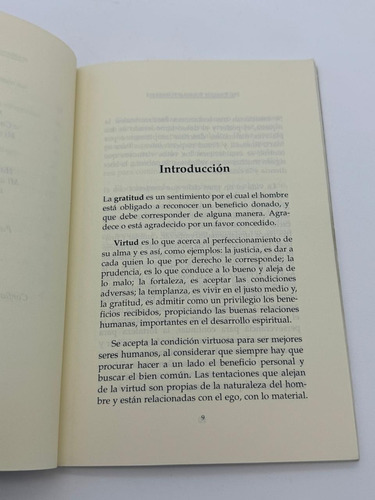 La Gratitud Virtud Reconocida Enrique Tommasi (Usado)