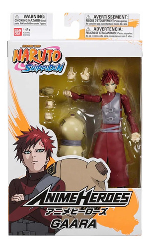 Figura Articulada Anime Heroes Naruto Shippuden Gaara Acceso