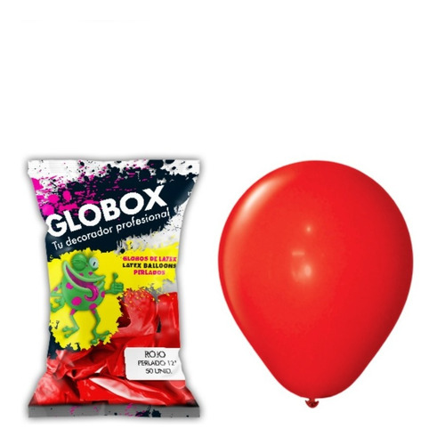 Paquete X 50 - Globos Perlados 12 - Color Rojo