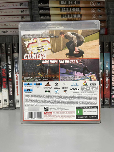 Jogo Ps3 Tony Hawks Pro Skater 5 Físico