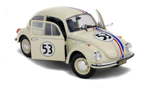 Miniatura Fusca Herbie 53 1963 Tributo Filme Se Meu Fusca Falasse 1968 1:18 Solido